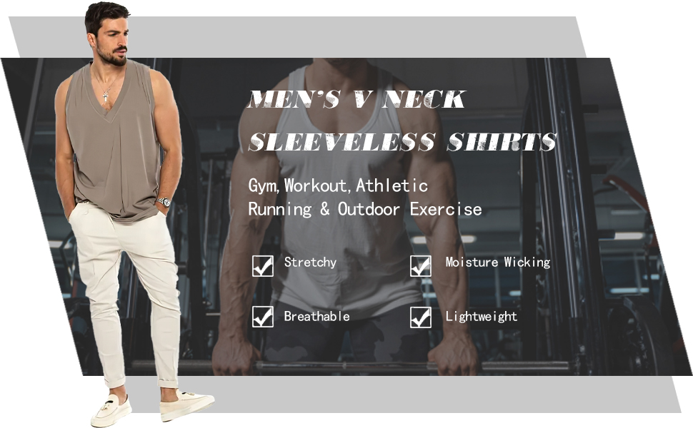 Dry Fit Muscle Shirts for Men Gym Tank Tops Men Casual Tank Top