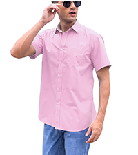 Pink dress shirt for men