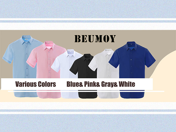 mens black pink blue white ivory ocean blue ultramarine dress shirts