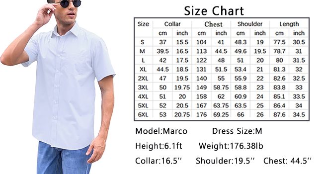 Beumoy Size Chart