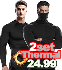 Thermal shirts turtleneck 2set