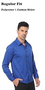 Regular Fit Stretch Cotton Dress shirt