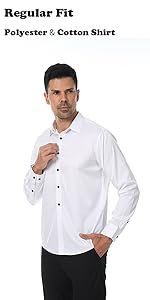 Regular Fit Stretch Cotton Dress shirt