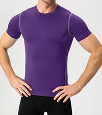 purple compression shirt