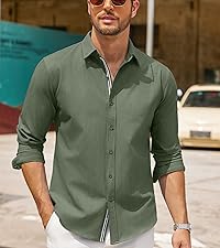 mens casual long sleeve shirt