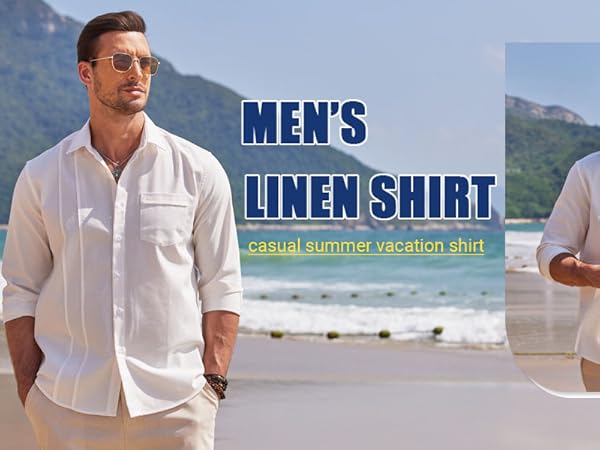 men linen shirt