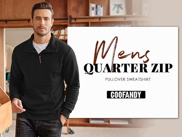 Men''s Quarter Zip Sweatshirt