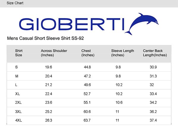 SS-92 - Size Chart - Mobile