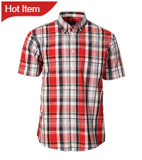 Gioberti Men&amp;#39;s Short Sleeve Plaid Shirt