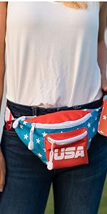 USA Fanny Pack Patriotic Product Comparison