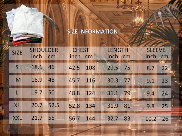 ZZCL78 SIZE CHART