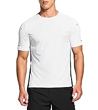 mens short sleeve workout running athletic gym tennis shirts