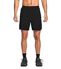 mens 7 inch workout running tennis athletic gym shorts with liner