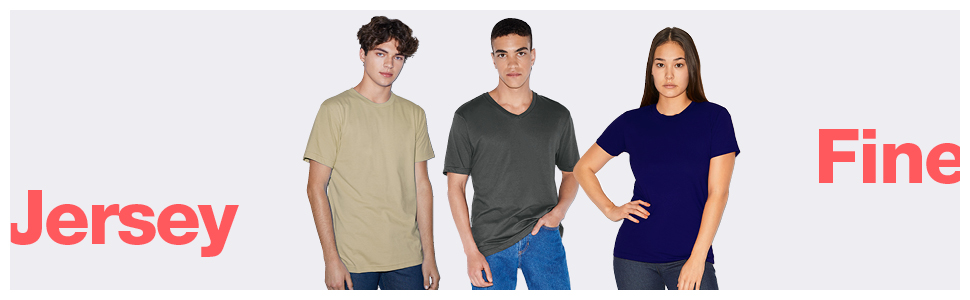 american apparel, fine jersey, t-shirts, tees 