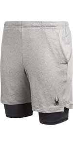 Spyder Men''s Athletic Shorts - 2 in 1 Performance Active Gym Shorts with Compression Liner