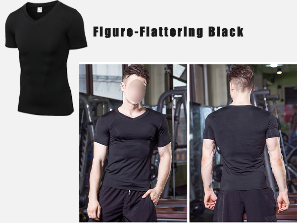 men''s sports t-shirt fitness tees tracksuit casual t-shirts activewear quick-dry breathable 