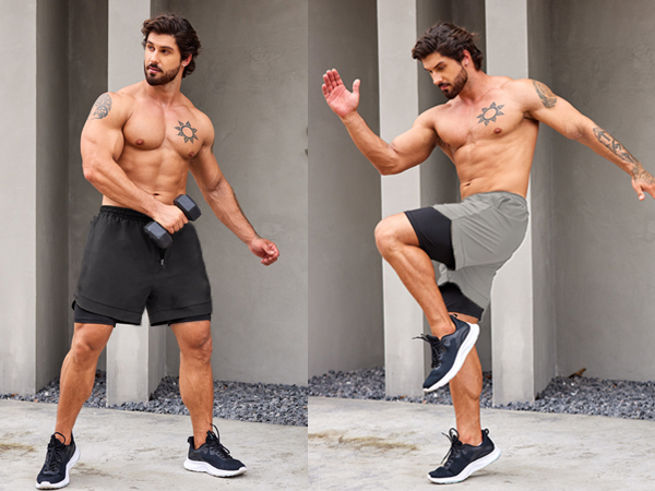 Bodybuilding Weightlifting Pants Training Running Jogger with Pockets gym shorts for men running 