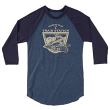 Yellowstone Taking You to The Train Station Unisex 3/4 Sleeve Raglan Shirt