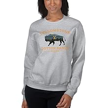 Yellowstone Dutton Ranch Bull Fleece Crewneck Sweatshirt