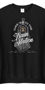 Yellowstone Take ''Em To The Train Station Fleece Crewneck Sweatshirt