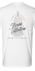 Yellowstone Take ''Em to The Train Station Adult Short Sleeve T-Shirt