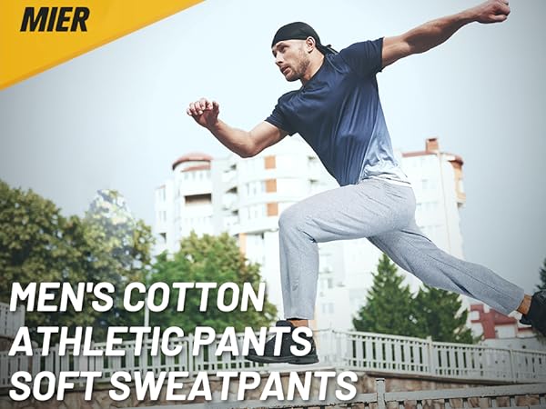 mens athletic cotton pants