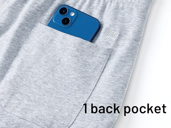 1 back pocket