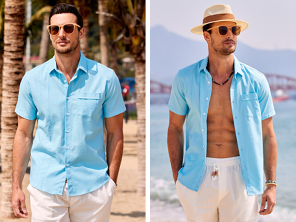 Men Linen Cuban Shirt