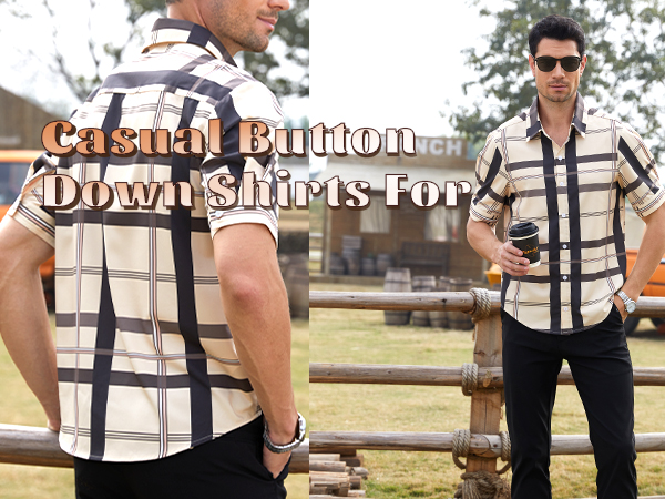 mens summer button down shirts