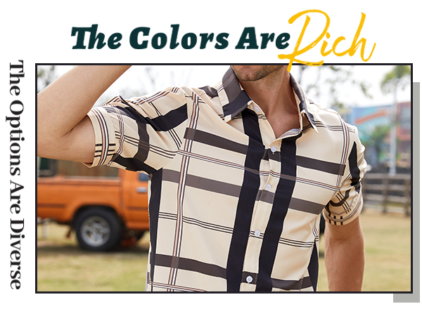 mens short sleeve button up