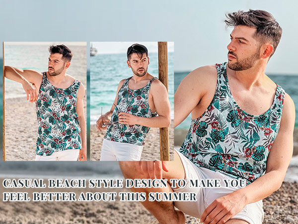 mens beach tank tops