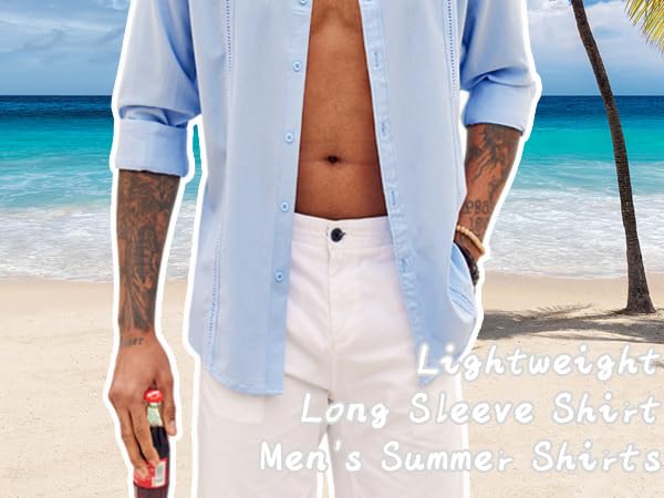 mens casual shirts for beach