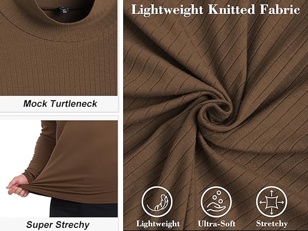 mock turtleneck long sleeve shirts