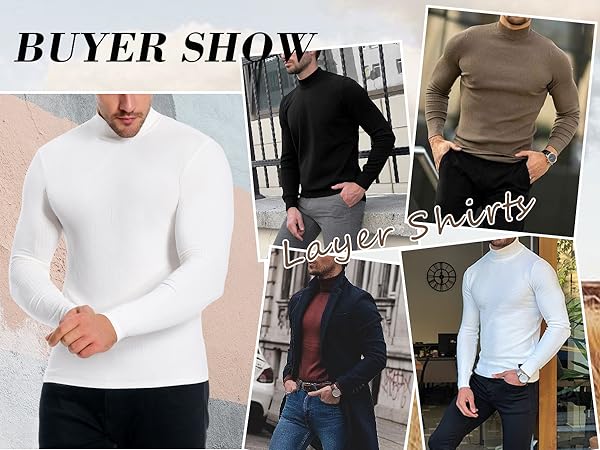 mens turtleneck undershirts