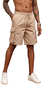 Mens Casual Cargo Shorts