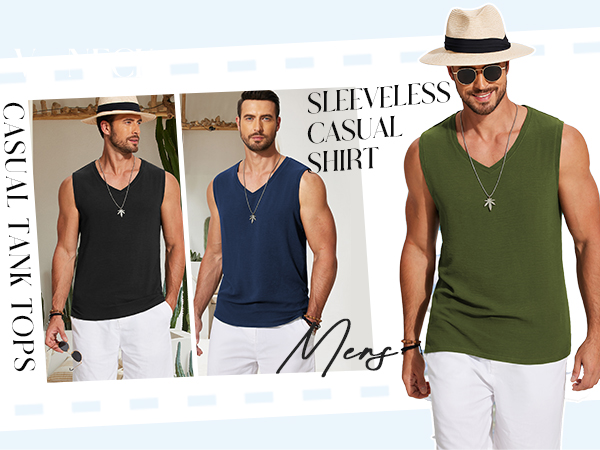 sleeveless casual shirt