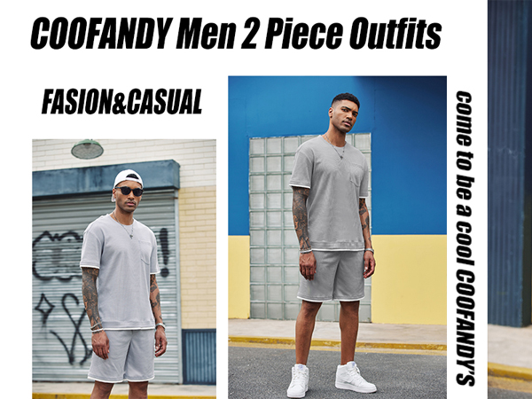 Men''s Waffle Shirt and Shorts Set