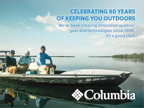 Celebrating 80 years of keeping you outdoors, since 1938, Columbia Sportswear