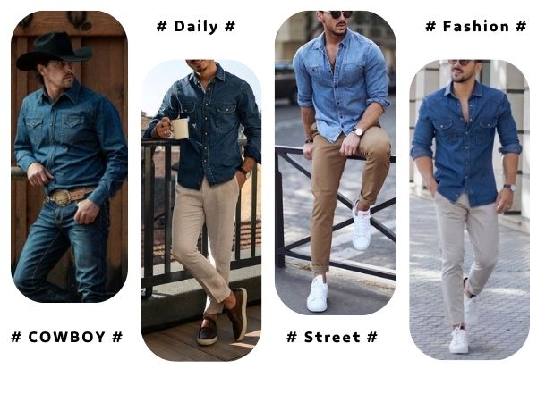 mens denim shirt