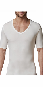 Invisible Micromodal Deep V-Neck T-Shirt