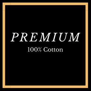 Premium soft, breathable, all-natural cotton