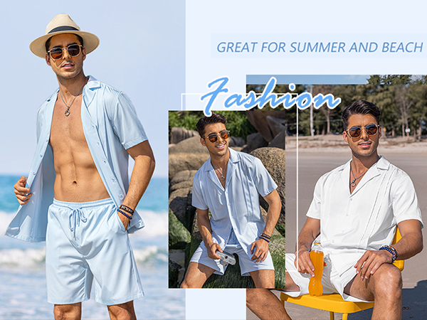 men vacation set