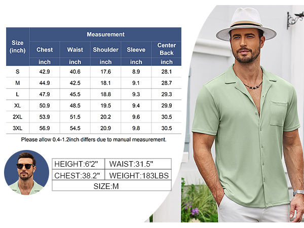 beach shirts for men short sleeve