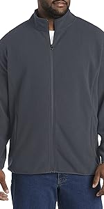 DXL Big and Tall Essentials by DXL Full-Zip Polar Fleece Jacket