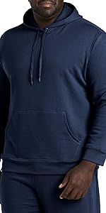 DXL Big and Tall Essentials by DXL Hooded Fleece Sweatshirt