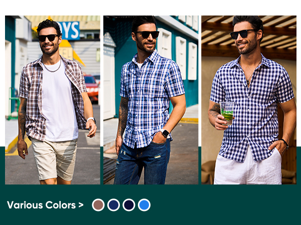 mens casual button down shirts