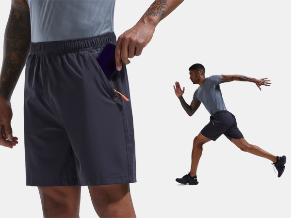 Mens Athletic Workout Shorts with Pockets 7 Inch Inseam Quick Dry Lightweight Breathable Sport 