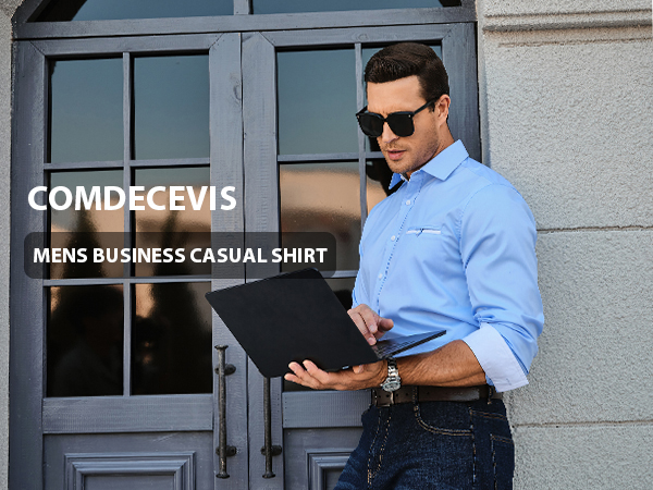 Comdecevis Men''s Dress Shirts