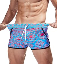 Swim Trunk Men Short Shorts 3 Inch Inseam Swimsuit Athletic Swimwear