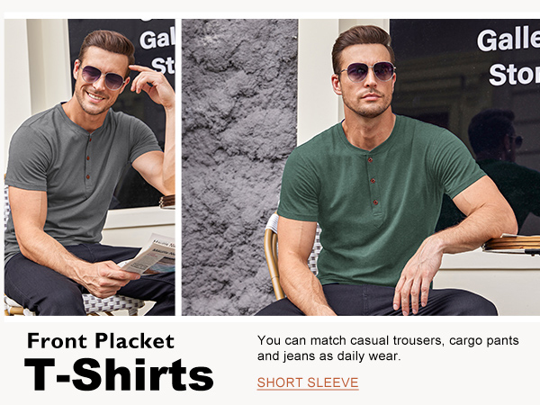 men''s henley t shirts